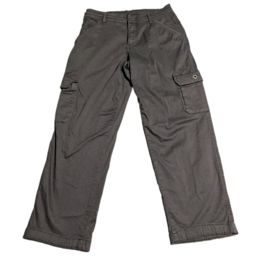 Kuhl Kultivatr Kargo Crop Pants Womens 8 Gray Stretch Cargo Hiking Outdoor